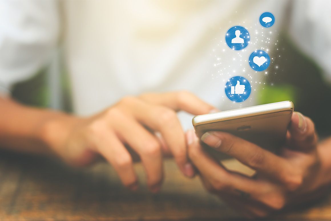 phone social media icons