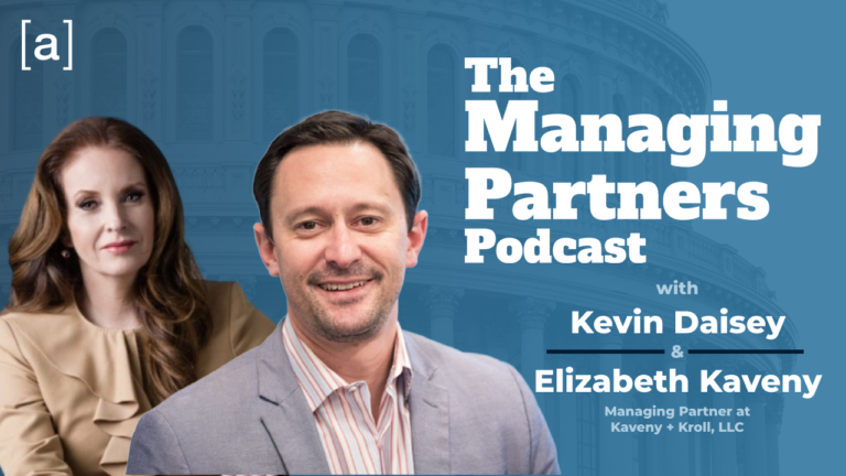 The Managing Partners Podcast with Kevin Daisey and Elizabeth Kaveny, featuring business insights and leadership tips.