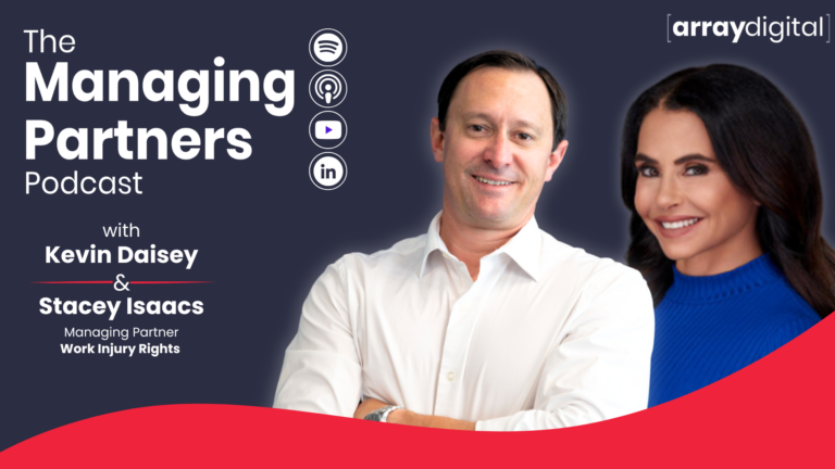 Podcast cover featuring The Managing Partners with hosts for Work Injury Rights discussion.